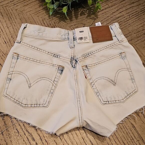 Levi's High Rise 501 Shorts Size 25 NWT - Picture 7 of 13